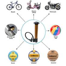 Mini Portable Football, Basketball, Yoga Ball, Swimming Ring, Bicycle Air Pump - Multicolor - View 5