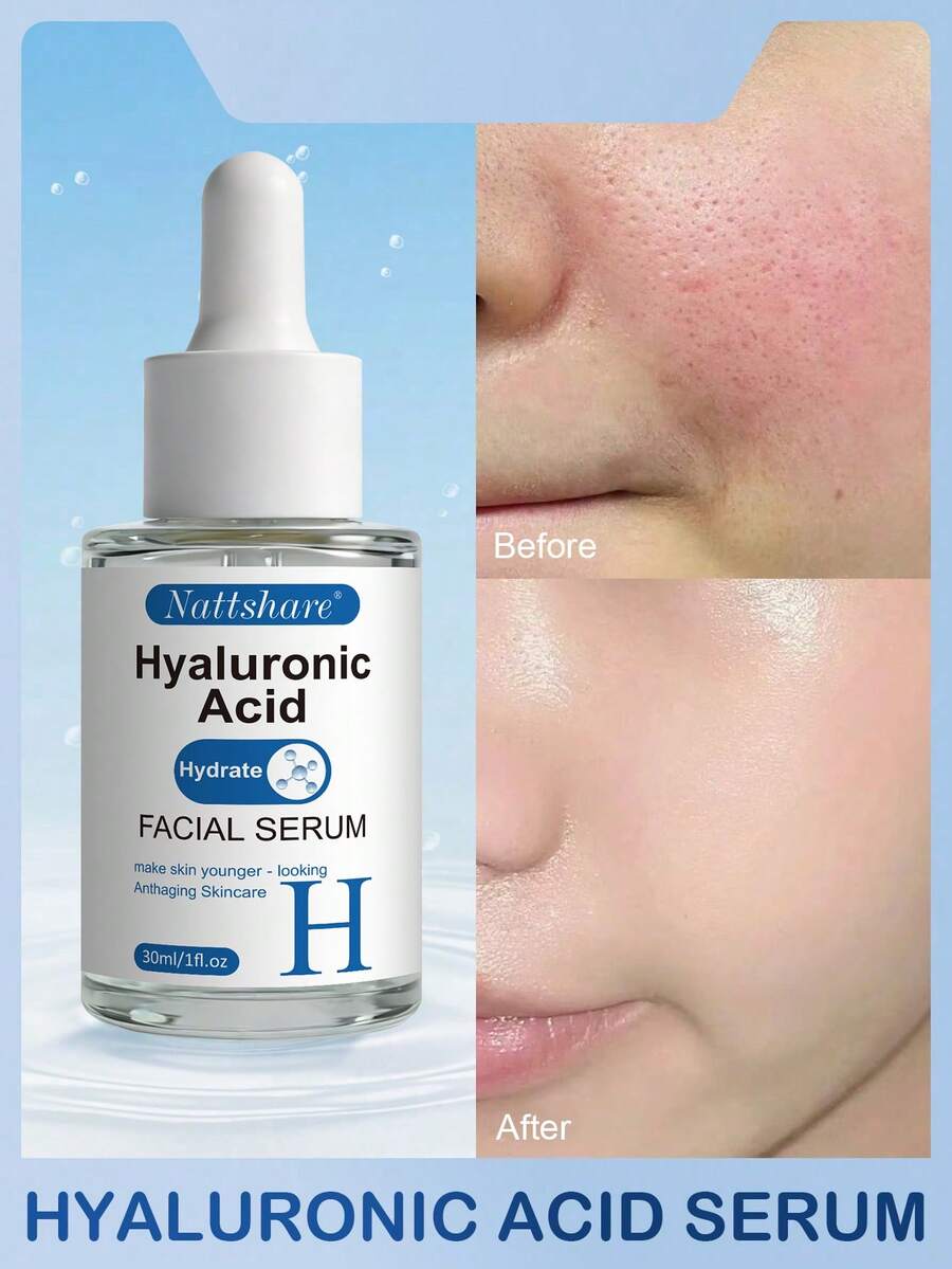 玻尿酸舒缓精华液，深层修护保湿，抗衰老，玻尿酸面部精华，减少皱纹，面部护理 - Hyaluronic Acid - 查看 1