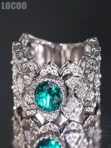 1 chiếc nhẫn Cubic Zirconia lãng mạn dành cho nữ, thích hợp làm quà tặng đám cưới, lễ đính hôn, kỷ niệm, tiệc tùng hoặc quà Valentine. - 1 # - Xem 3