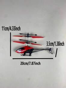 1 Set de Helicóptero de Juguete con Control Remoto, Despegue y Aterrizaje Vertical, Función de Detección de Viento, Sin Control Remoto Necesario, Adecuado como Regalo Educativo para Niños y Niñas, Algunos Accesorios de Color Aleatorio - Multicolor - Ver 14