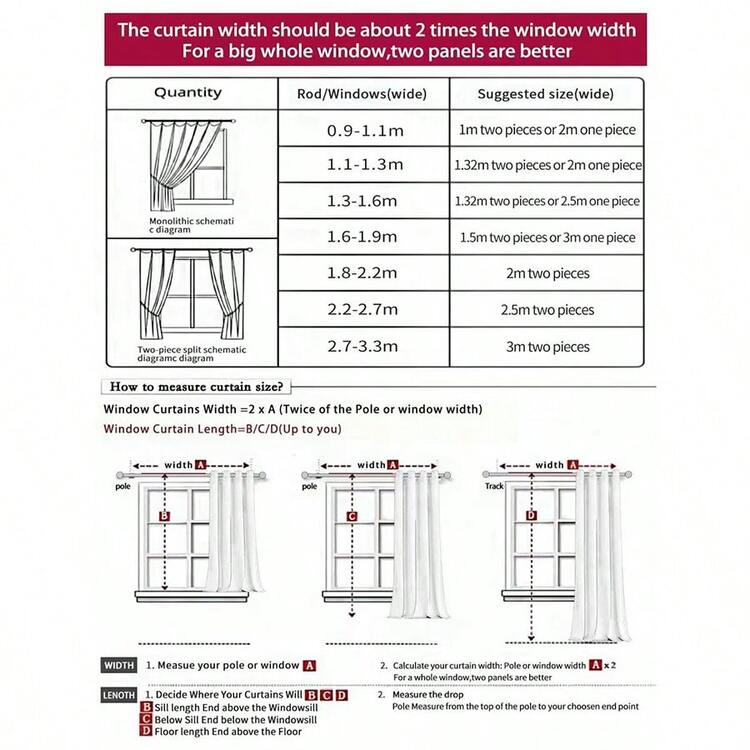2片装多色花园兔子花卉可爱清新田园卡通风格印花窗帘，100%涤纶面料，杆袋式，无衬里，90克/平方米，宽180厘米，适用于卧室、客厅、餐厅、浴室、户外等场所。 - 彩色 - 查看 4