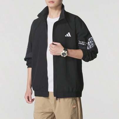 Adidas Men's Jacket/Coat WORD WOVEN JKT, Outdoor Sports Wear, Soft & Lightweight Casual Jacket KA1265