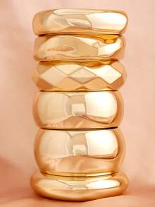 Betykuku 1/3/6 Peças Pulseiras de Estilo Europeu e Americano Estilo INS, Acessório Casual Diário, Presente para Mulheres e Meninas - OBRIGADO - Visão 15