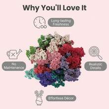 Nordic Style 50g Preserved Rice Flower Bouquet, Artificial Dried Flowers For Home Decor, Vase Arrangement Centerpiece For Wedding/ Coffee Shop, Room Decor Photo Prop, Natural Floral Gift - Multicolor - View 4