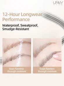 unny club Fuffy多功能液体眉笔，可用于下睫毛、眼线，轻松打造自然眉妆，持久不脱妆，轻盈顺滑，持久显色，超精准眉笔，防水防汗 - 01 Black - 查看 2