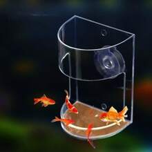 1个全新自动漂浮式喂鱼器 - 透明亚克力漂浮式喂鱼器，精准投喂控制，适用于各种尺寸的鱼缸，减少污染，省时省力，时尚的鱼缸配件，是爱鱼人士、宠物主人和淡水爱好者的必备之选，自动喂食装置 - 彩色 - 查看 11
