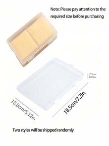 1个透明奶酪收纳盒，透明塑料搭扣长方形纸盒样品盒，组件包装盒，口罩接收盒。2种款式随机发货 - 無色 - 查看 5