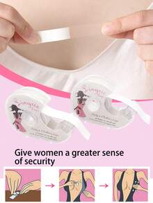 3/2/1pc PET Double-Sided Adhesive Anti-Glare Sticker - One-Time Use Underwear And Shirt Fixation Sticker - Invisible, Seamless, Transparent Anti-Glare Sticker. - Multicolor - View 2