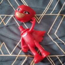 6 piezas/3 piezas/1 set Figuras coleccionables de la Aventura de la Superluna de PJ Masks, 1 set incluye decoración para tarta y regalos, cabeza desmontable y giratoria - Multicolor - Ver 7