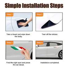 2 PCS 3D Italian Flag Emblem Badge Auto Front Fender Badge Sign Emblem Car Alloy Stickers And Declaration Decals Universal Exterior Decoration Suitable For All Vehicles Italian Flag - Cờ Ý - Xem 5