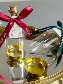 5pcs Champagne Bottle Candy Boxes - Plastic Gift Containers For Weddings, Birthdays And Parties - Perfect For Party Favors, Mother's Day, Christmas, Valentine's Day And More - Transparent Drifting Bottle - View 9