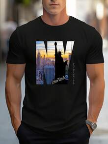 Men Outdoor Tees & Tanks - Black - View 1