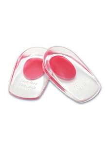 2个/套 PU硅胶鞋跟垫，缓解鞋跟疼痛，运动鞋减震鞋垫 - 紅色 - 查看 5