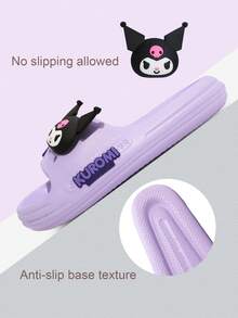 SANRIO 三丽鸥  &  &  & Melody 女童拖鞋，卡通鞋，防滑，可爱卡通室内浴室沐浴鞋，沙滩鞋，儿童 | 三丽鸥鞋 - 淡紫色 - 查看 6