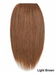 Tóc nối kẹp ngắn thẳng dày dặn, kiểu dệt đôi, dùng cho tóc mỏng, giúp tăng độ dày tóc cho cả nam và nữ, dài 8 inch, màu nâu đậm, nhiều màu sắc, kiểu kẹp mini ngắn vô hình. - Nhiều màu - Xem 2