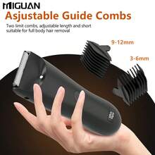 Men's Body Trimmer, Electric Shaver, Electric Inguinal And Hair Trimmer, Ceramic Blade Male Hygiene Shaver Battery Capacity 500mAh - A - View 7