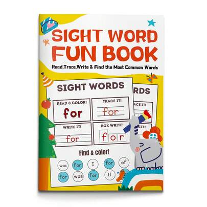 Sight Word Practice Game Toy For Kids, Read Color Trace Write Activity Sheets, Word Recognition And Focus Training, Preschool Home Classroom Travel