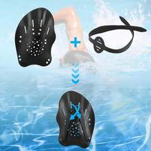 2pcs/Set Professional & Practical Silicone Hand Paddles, Economical Swimming Training Equipment, Suitable For Long-Term Training And Joint Health - Multicolor - View 8