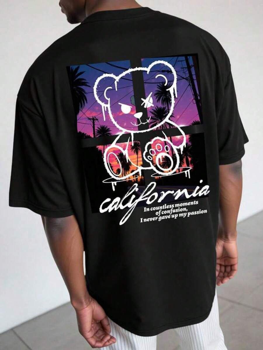 Men Outdoor Tees & Tanks - Black - View 1