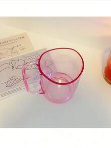 北欧风透明创意极简几何漱口杯，情侣牙刷架，带刷孔家用牙刷杯 - 多色 - 查看 7