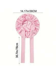 1件/2件/4件装缎面睡帽，丝滑蝴蝶结睡帽，弹性宽边女士睡帽，可卷发 - 均碼 - 查看 4