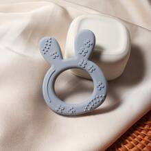 Baby Silicone Teething Stick, Cute Rabbit Teether, Infant Anti-Bite Easy Grip Teething Toy - Multicolor - View 17