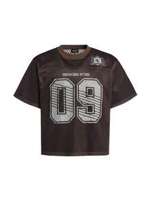 Áo thun thể thao Mỹ MT99 lưới rỗng tối giản in họa tiết, bộ sưu tập Cool Wear. - Cà phê nâu - Xem 5