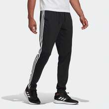 Adidas Essential 3-Stripes Knit Track Pants Black Bottoms Men - 彩色 - 查看 5