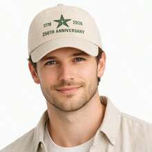VECRY 250周年纪念棒球帽 1776-2026 刺绣五角星 男女通用 经典美式纪念帽 - A008 - 查看 17