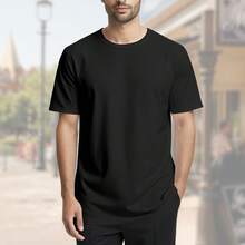 Símbolo del contraste entre la luz y la oscuridad que representa la atracción y la dualidad interior del hombre moderno buscando equilibrio y pasión camiseta de hombre 100_ algodón de gran calida - Negro - Ver 3