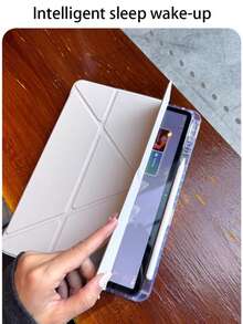 Compatible With Huawei MatePad 11.5S "2026 Protective Case, Stylish And Intelligent Y-Shaped Folding Bracket Cover, High Transparency Acrylic Back Panel, Free DIY, High-Quality PU Leather Material, With Automatic Sleep/Wake-Up Protective Cover, Suitable For Pad2 11 Inch 2025/ Tablet SE 11 Inch 2023 Tablet Protective Case, Compatible With Huawei MatePad SE 11 Inch 2024/MatePad 11.5 S Tablet Protective Case,MatePad Case - Multiple Folds - View 9