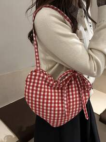 2026新款奢华多功能女士手提包，时尚甜美风格单肩包 - 紅色 - 查看 9