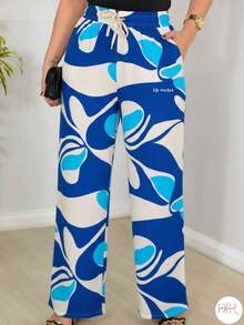 Wide-Leg Pants In DUNA Fabric, Unlined, Woven Fabric WITHOUT Elastane (Size Chart Available) - 藍色調 - 查看 3