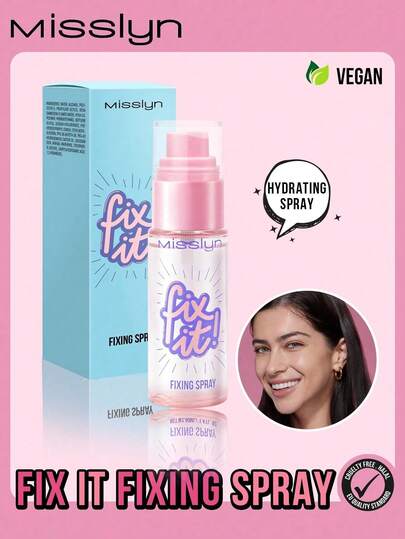  MISSLYN-FIX IT! Фіксуючий спрей, стійкий макіяж, матове покриття, легкий зволожуючий, освіжаючий фіксуючий спрей для макіяжу, косметичний бренд, макіяж для обличчя, для жінок та дівчат, необхідний для зими, стиль 2000 року, універсальний, чудовий подарунок на день народження, подарунок на День святого Валентина, необхідний для вечірки, новорічний подарунок, найкращий колір, веганський та не тестується на тваринах