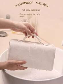 High-Quality Toiletry & Makeup Organizer Bag, Portable 4-In-1 Large Capacity Detachable Travel Cosmetic Bag - Multicolor - View 9