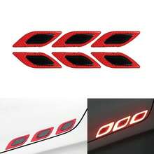 Leaf-Shaped Anti-Collision Car Sticker - Vehicle Bumper Decal, Nighttime Safety Warning Stripe, Suitable For Trucks, SUVs - A - View 4