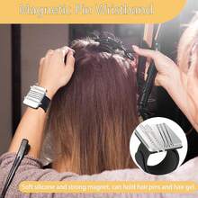 18件套编发工具套装，包括磁性腕夹、分区夹、尖尾梳、编发分缝环 - 彩色 - 查看 6