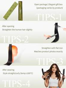 10片装100%真人发隐形无痕接发片，自然黑直发，长度14-22英寸，丝滑柔顺，浓密健康，适合发量稀少的女性日常使用及沙龙造型。 - SNatural - 查看 8