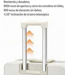 La nueva actualización de la maleta de viajes y negocios se fortalece con hebillas metálicas de gran capacidad de 500 kilogramos de refuerzo de carga, y la tira de tracción de aleación de aluminio es simple y de moda. - Rosa - Ver 8