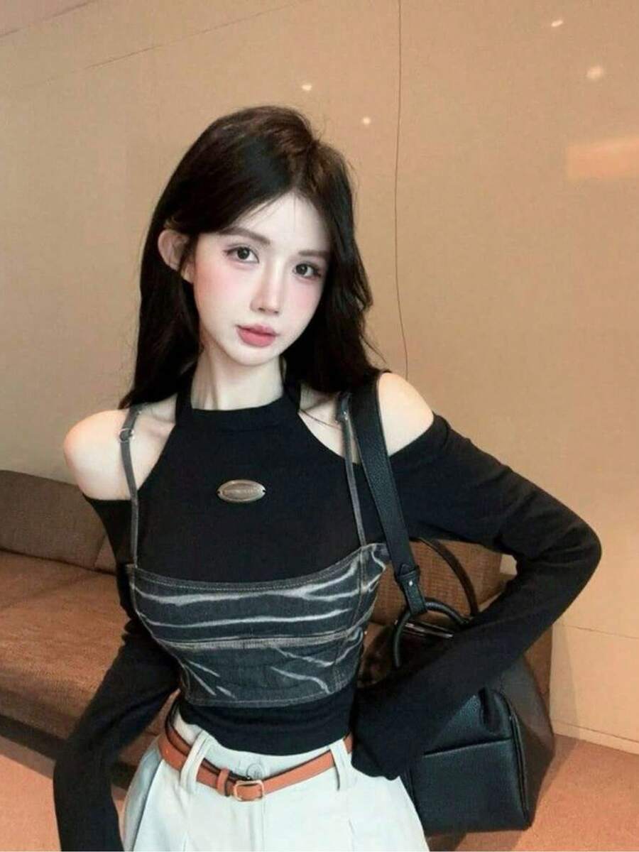 Women Tops - Black - View 1