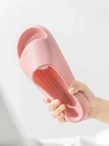 All-Season Home & Bathroom Anti-Slip Soft Slippers - Pink - View 5