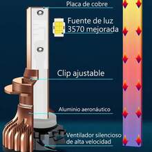 Faros LED de 50 W - Luces de doble cara - Negro - A - Ver 2