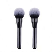 Brocha de maquillaje en polvo extra grande, brocha de maquillaje suave, herramienta de belleza - Negro - Ver 5