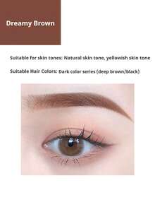 NOVO Lápiz de cejas impermeable, de larga duración, a prueba de manchas, con apariencia natural, adecuado para amigos, regalos de cumpleaños, actividades al aire libre, maquillaje diario, citas, San Valentín, estilo Y2K, fácil para principiantes, mejor opción - 02#Sueño marrón - Ver 11