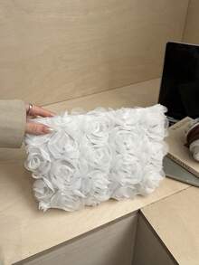 Large-Capacity Minimalist Style Versatile Luxury Women's Bag, 2026 New Model, High-End Handbag For Ladies - White - View 3