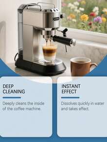 JUE FISH Coffee Machine Descaling Tablets, Daily Household Coffee Maker Stain & Residue Cleaning Tablets, Suitable For Commercial And Home Use - Solid State - View 4