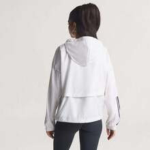 Adidas HYG WINDY 女士梭织连帽夹克 KC7655 - 白色 - 查看 3