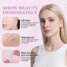 120Pcs Invisible Face Stickers V Shape Neck Eye Double Chin Lift Tapes Patch For Ladies Christmas Holiday Gifts - Multicolor - View 3