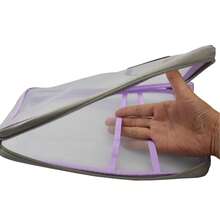 1pc Mesh Theme Storage Bag With L-Shaped Zipper - Large Capacity, Portable, Suitable For Students To Store Exam And Homework, Transparent File Bag, Exam Dedicated Bag - A - View 6