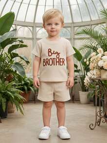 Baby Boys T-Shirt Co-Ords - Apricot - View 6